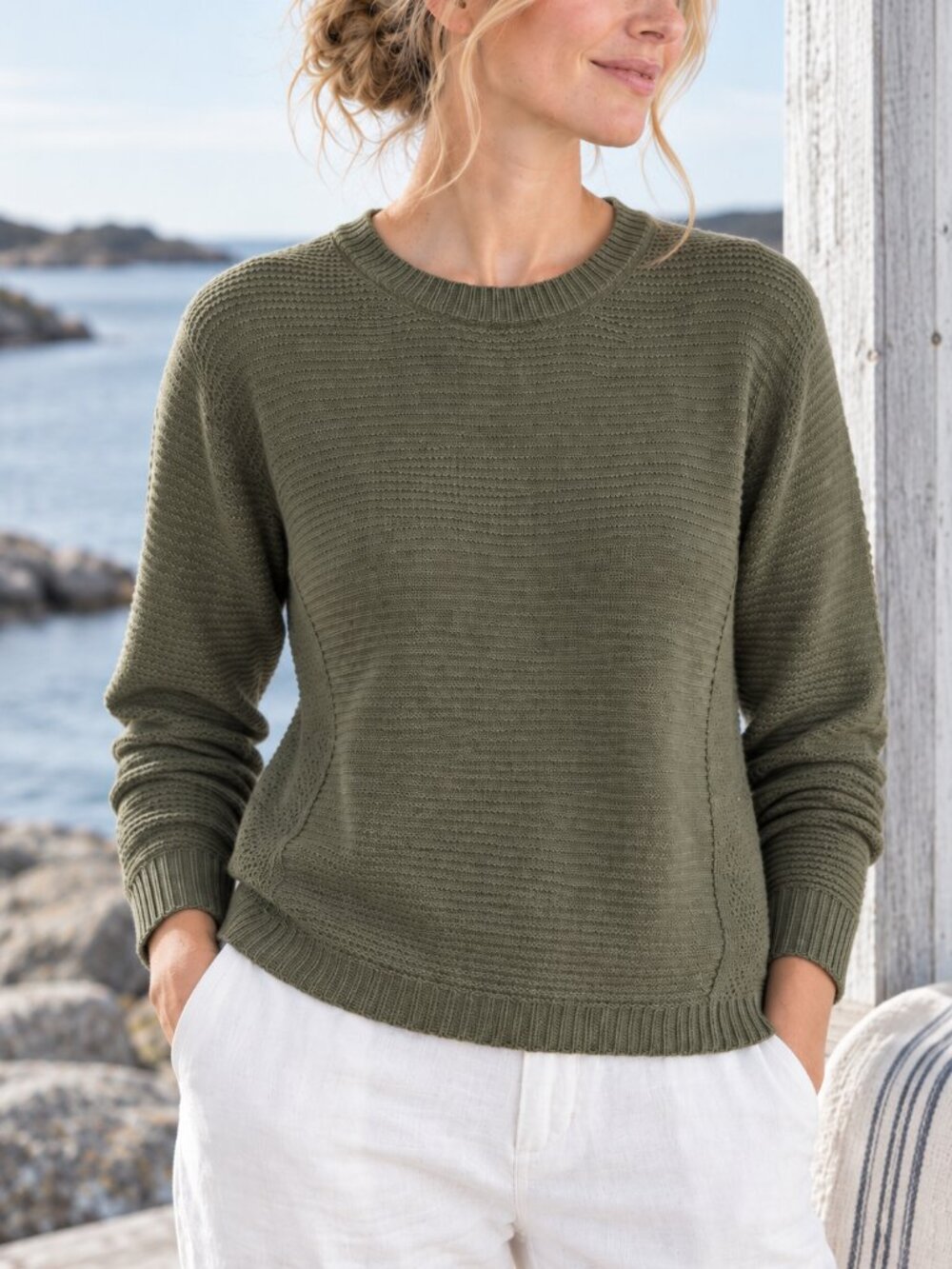 Madewell Womens Riverside Texture Sweater XS